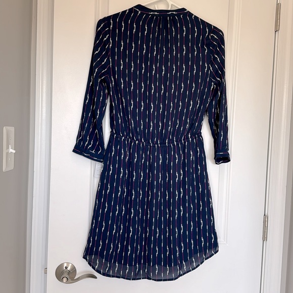 DR2 Women Indigo Navy 3/4 Sleeve Dress (XSP) - Picture 11 of 13